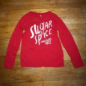 Old Navy Sugar Spice Everything Nice Long Sleeve